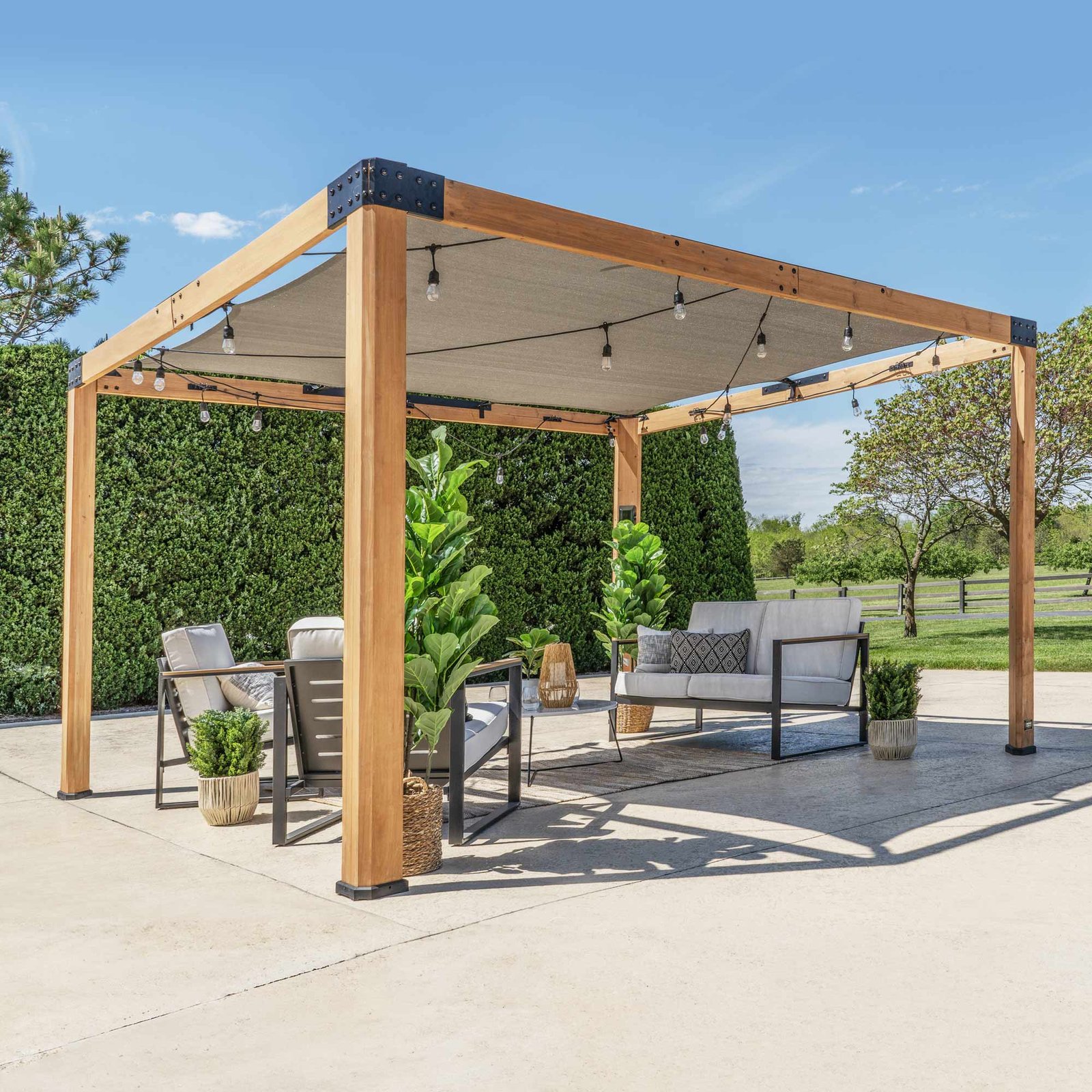 12×10 Brendan Sail Shade Pergola